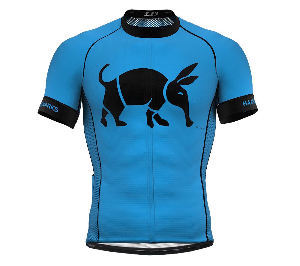 Oso Blue Black Short Sleeve Cycling PRO Jersey