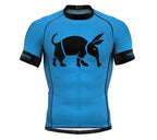 Oso Blue Black Short Sleeve Cycling PRO Jersey