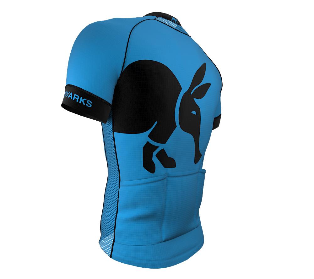 Oso Blue Black Short Sleeve Cycling PRO Jersey