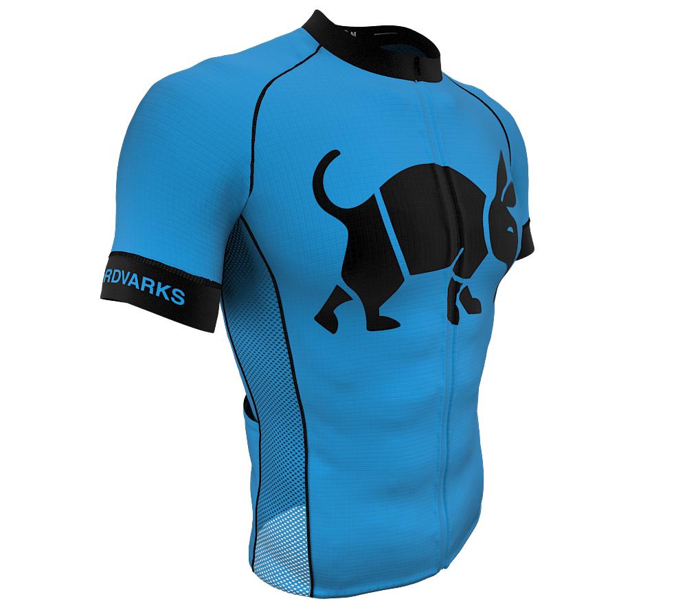 Oso Blue Black Short Sleeve Cycling PRO Jersey
