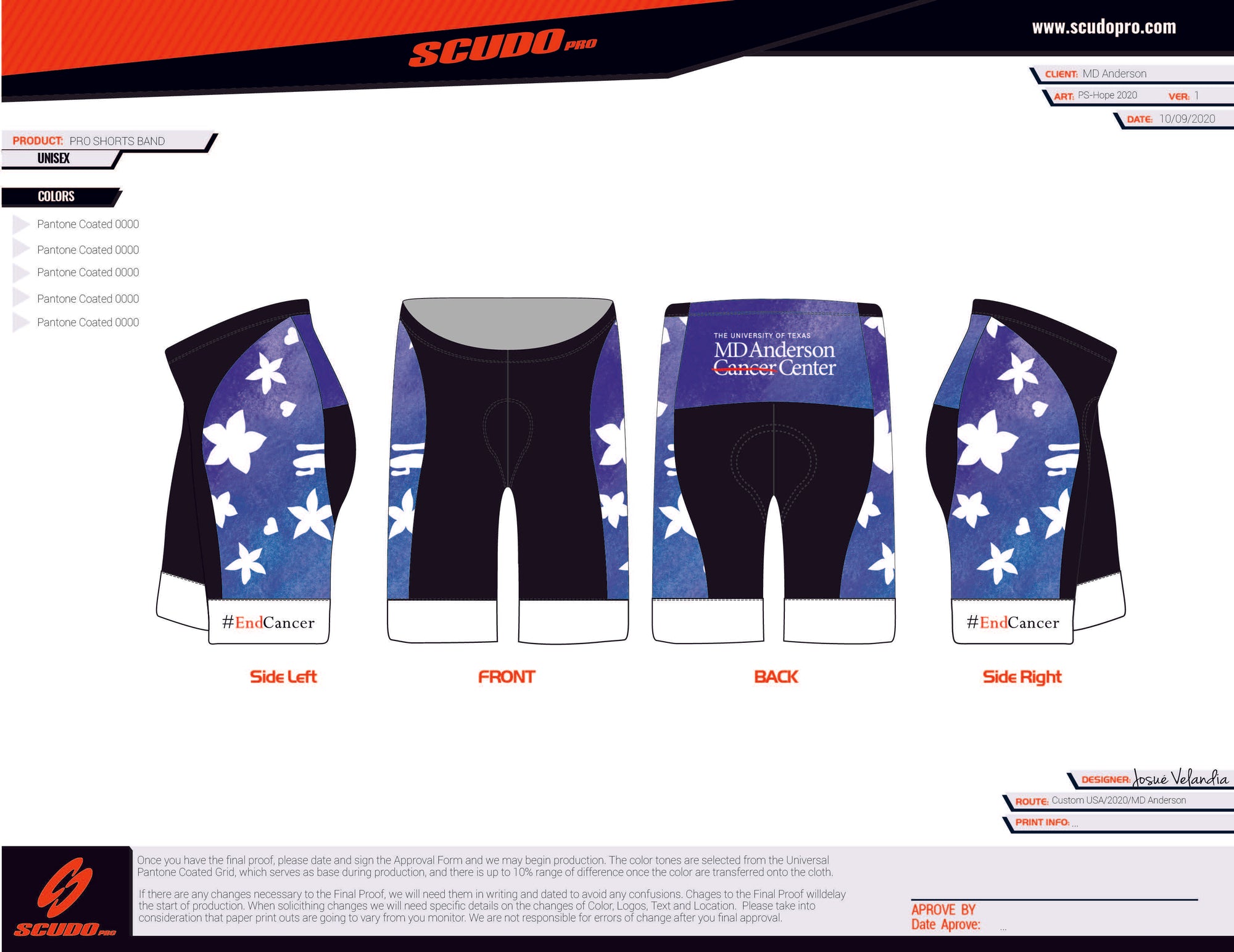 MD Anderson |  PRO-Cycling Shorts | Men and Women