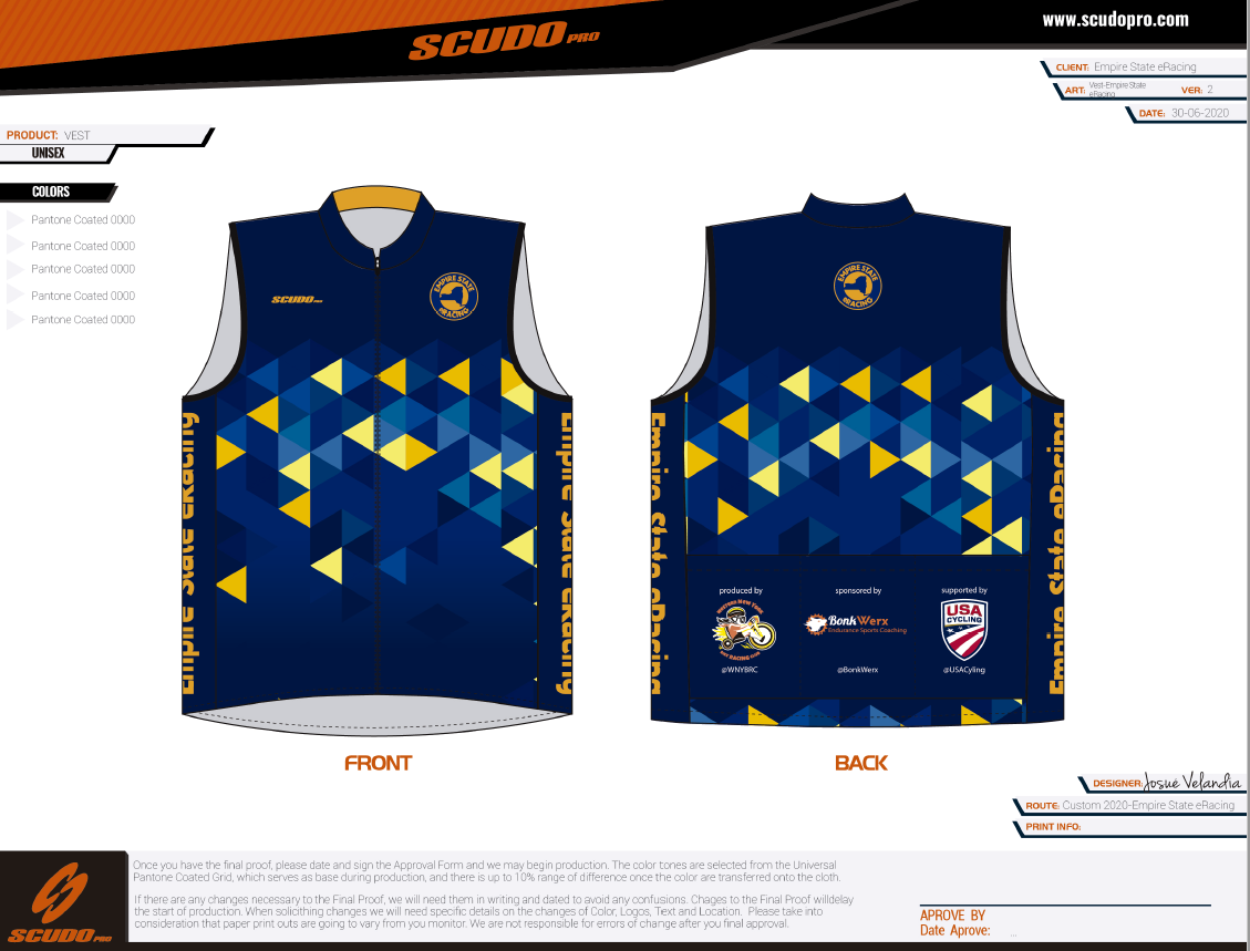 Empire State eRacing Team Kit | Vest